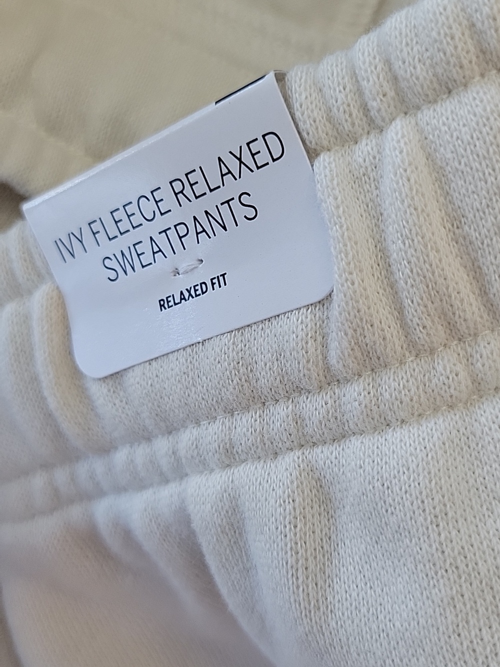 RARE PINK Victoria's Secret Beige Jogger Sweatpants Gold Sparkle Logo XL NWT - Picture 8 of 11